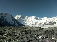 from base camp, Jengish Chokusu photo