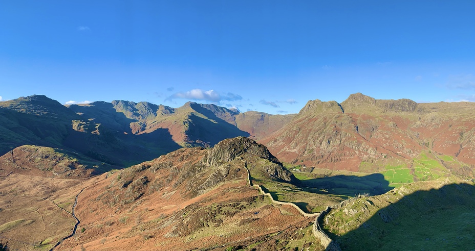 Panoramic view from Lingmoor Fell