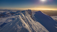 Monte Tarn amanecer en invierno, Monte Sarmiento photo