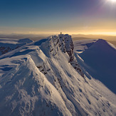 Monte Tarn amanecer en invierno, Monte Sarmiento