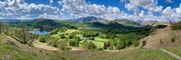 View from Loughrigg Fell into Langdale valley photo