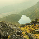 Looking down on Coumduala, Comeragh Mountains