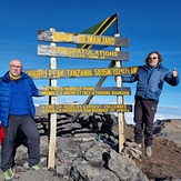 At the top of Kilimanjero, Mount Kilimanjaro