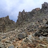 Le couloir final, du pic du Canigou