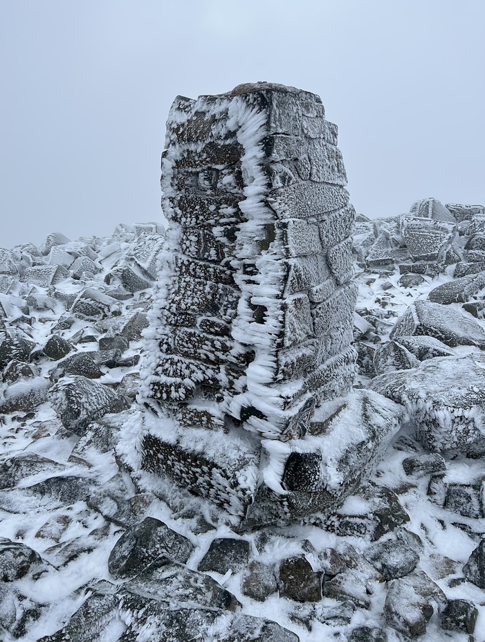 Scafell Pike summit trig