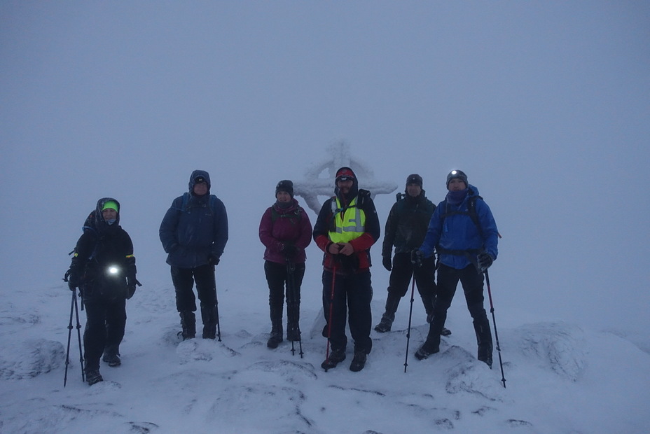 New year’s Dawn Climb., Galtymore