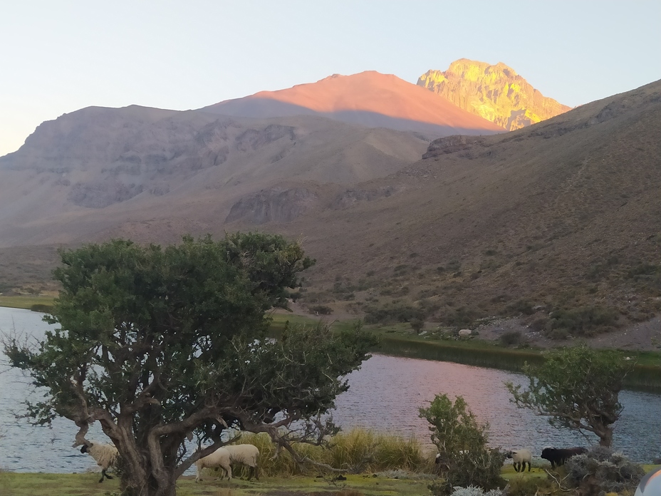 Vista al amanecer, Cerro Sosneado