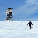 old man walking, Mount Cardigan