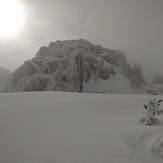 Vezhen in winter, Vezhen Peak