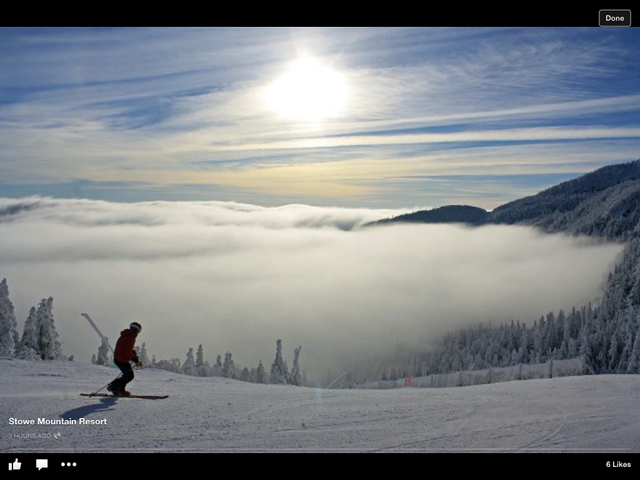 above the clouds, Mount Mansfield