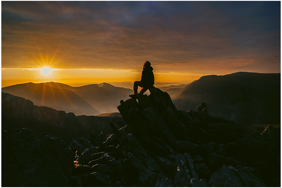 sunset, Glyder Fach