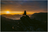 sunset, Glyder Fach photo