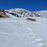 On the snow, Ontario Peak