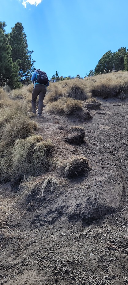 Paso a pso, Nevado de Colima