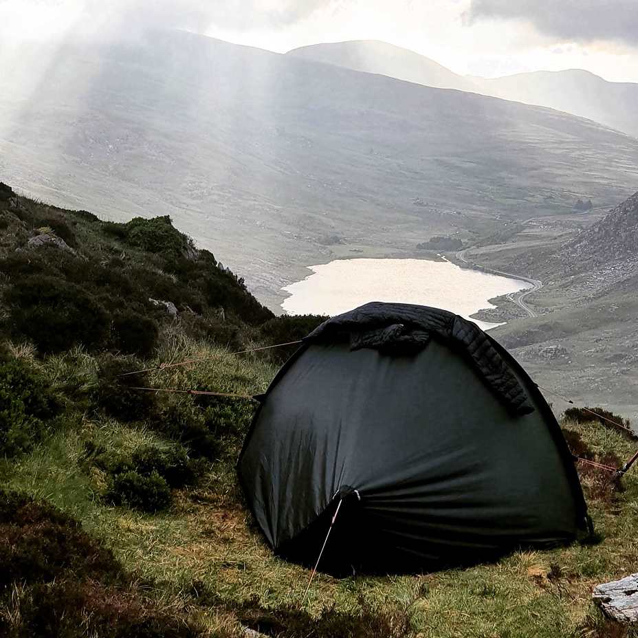 Y garn on a cloudy sunrise, Y Garn (Glyderau)