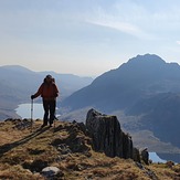 Heading up Y garn, Y Garn (Glyderau)