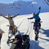 Timbersled motorcycle ride with Claudio y Sergio., Laguna Del Maule