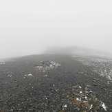 A blizzardy Skiddaw summit in the Lake District