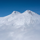 Elbrus above the clouds, Mount Elbrus
