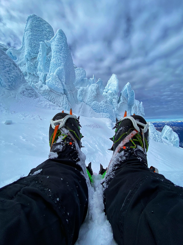 Salewa on seracs, Osorno (volcano)