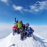 Our happy group on the summit of Mount Ararat, Mount Ararat or Agri