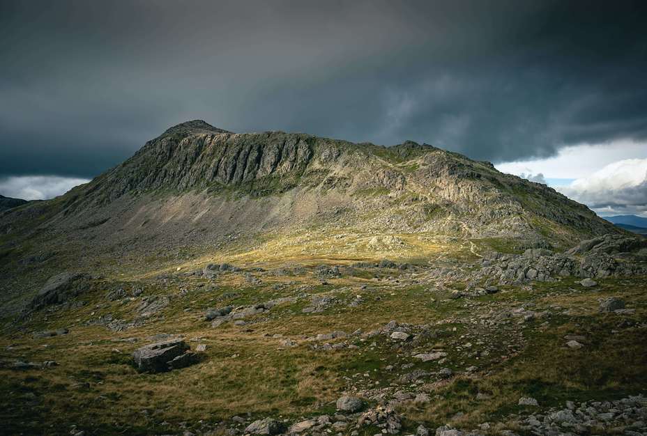 Bowfell in Summer Storm