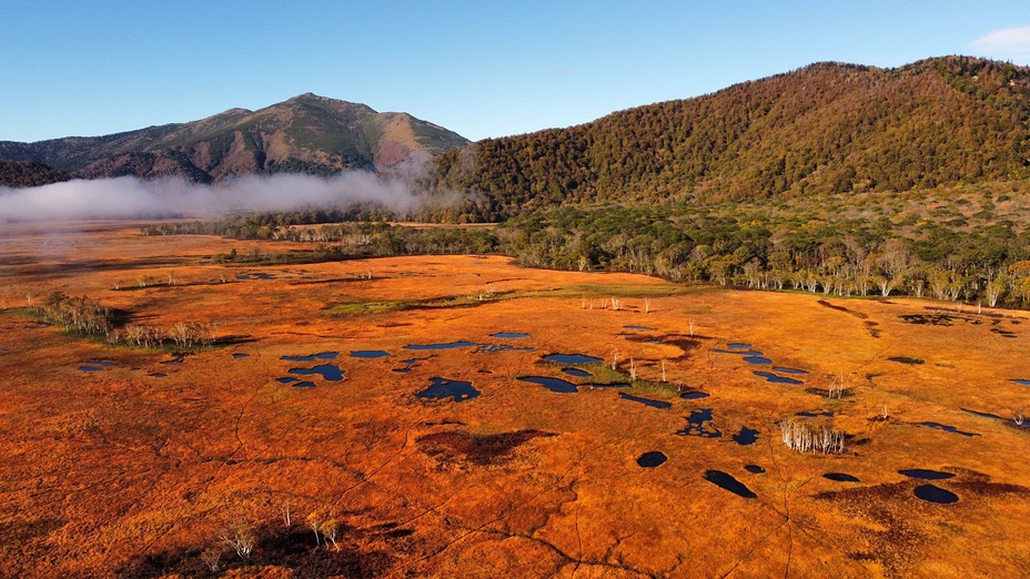 Oze marshland in autumn, Hiuchi