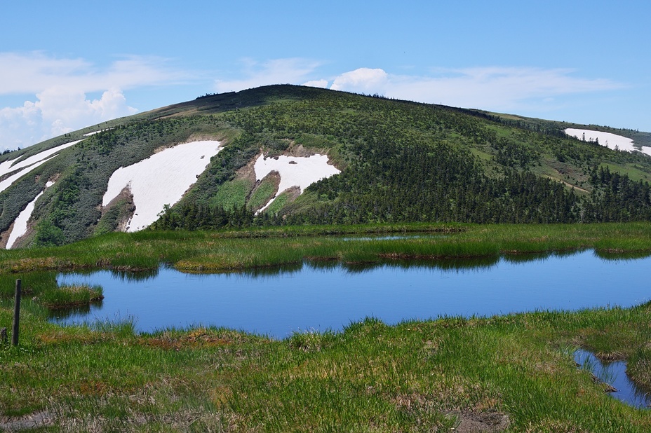 池塘越しの平ヶ岳, Mount Hiragatake