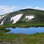 池塘越しの平ヶ岳, Mount Hiragatake