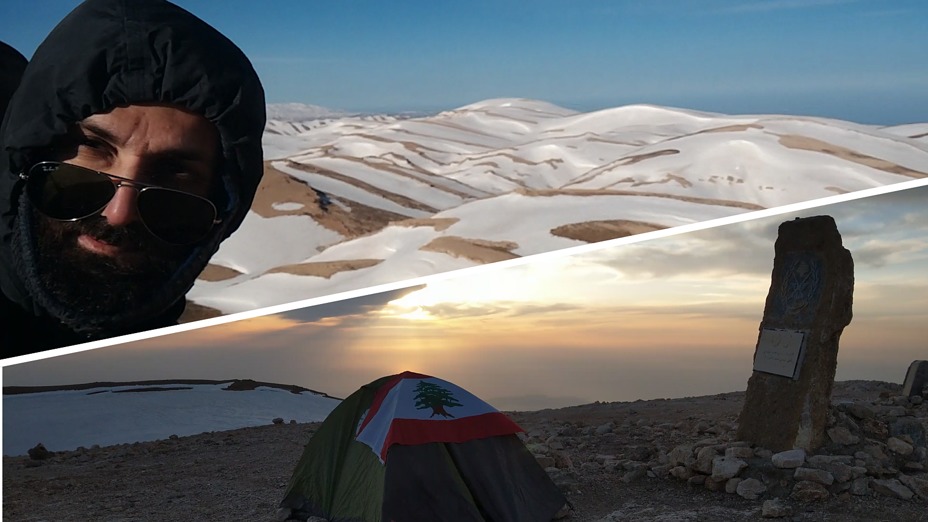 Solo Camping on Qurnat as Sawda 3088m, Qurnat as Sawda'