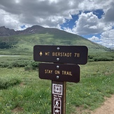 Start of trail, Mount Bierstadt