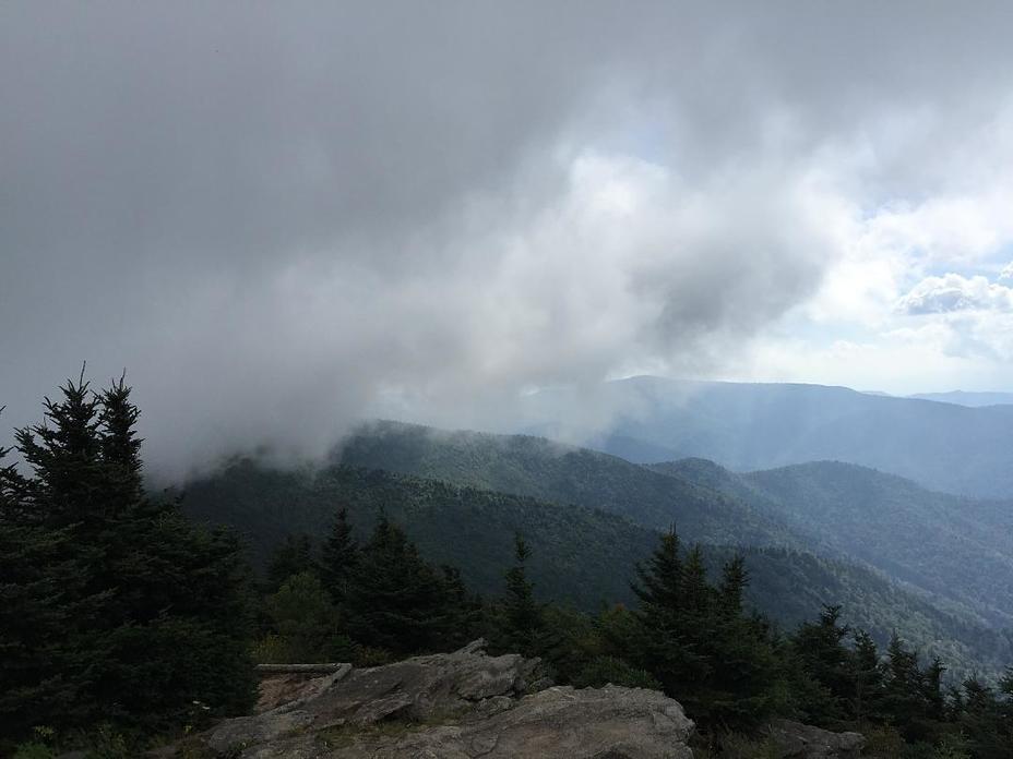 Clouds at Mt. Mitchell, Mount Mitchell (North Carolina)
