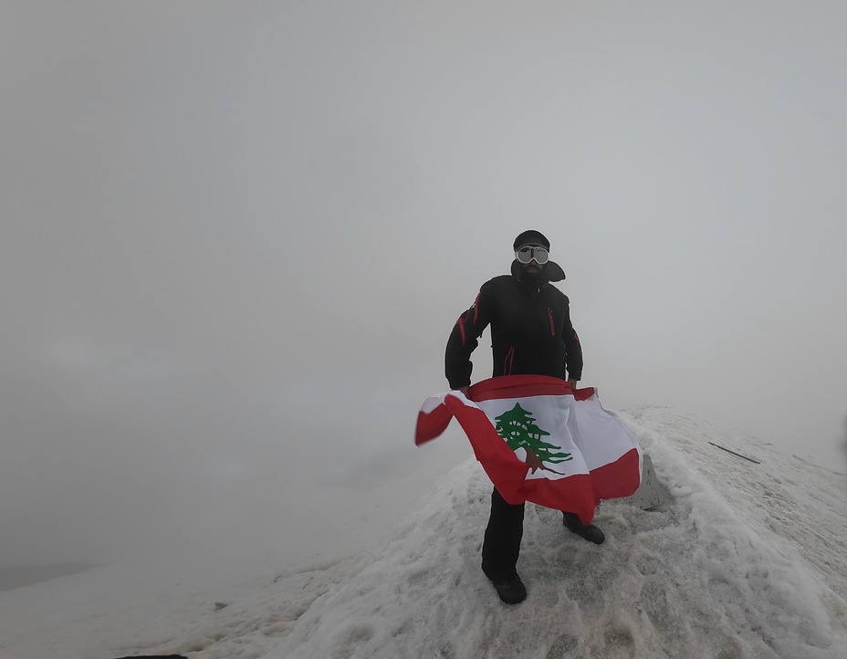 Edgar Awad on Mt Ararat Summit, Mount Ararat or Agri