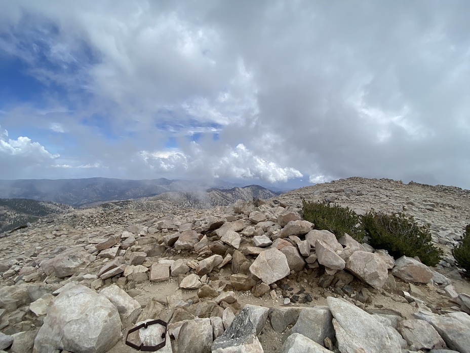 In the clouds, San Gorgonio