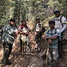 Trail crew all Native American. Ran into this great crew on trek up Humphreys Peak. Trail crew takes care of trails in New Mexico, Colorado, and Arizona specifically on Indian reservation land. 