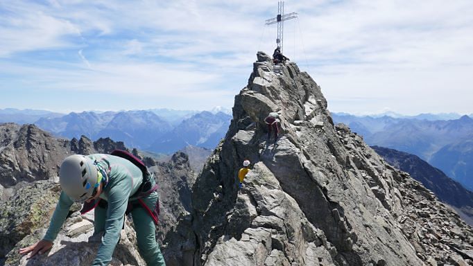 summit ridge, Dreiländerspitze