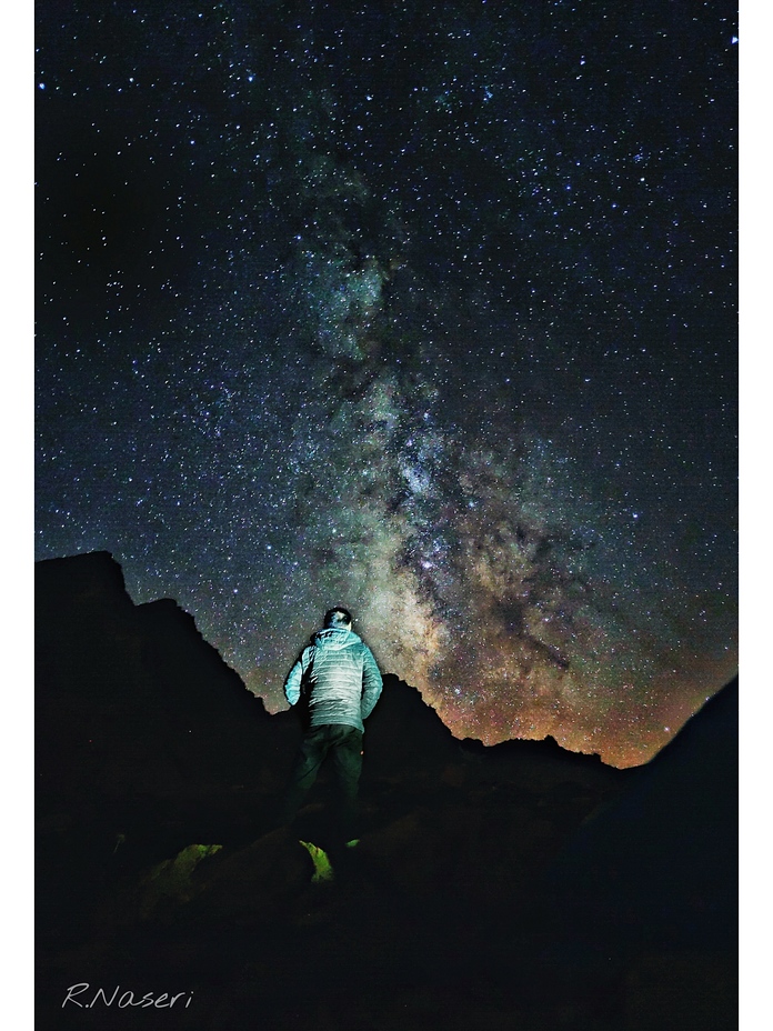 The Milky Way on up Dena