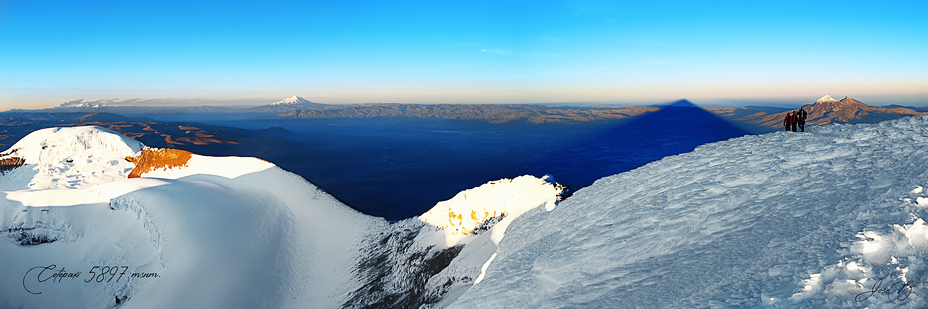 Panorama from Cotopaxi's summit