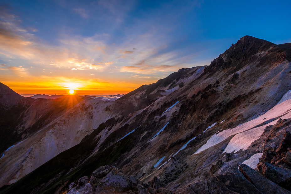 Sunrise from top of Mt. Nagayama., Mount Nagayama