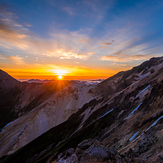 Sunrise from top of Mt. Nagayama., Mount Nagayama