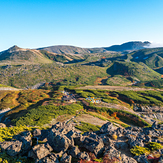 Mt. Hakuun, from top of Mt. Keigetsu., Mount Hakuun