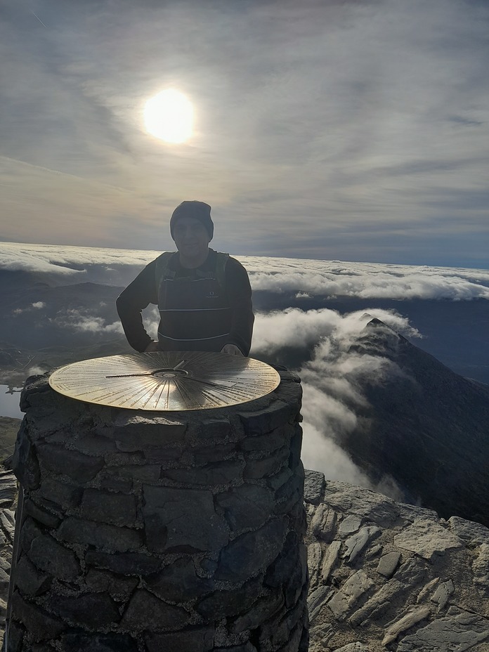 Early morning trig point, Snowdon