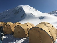 Camping, Khüiten Peak or Friendship Peak (友谊峰) photo