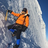 Climbing up, Khüiten Peak or Friendship Peak (友谊峰)