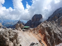 Cristallo group, with Lorenzi hut, Italy, Monte Cristallo photo