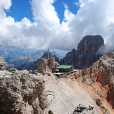 Cristallo group, with Lorenzi hut, Italy, Monte Cristallo