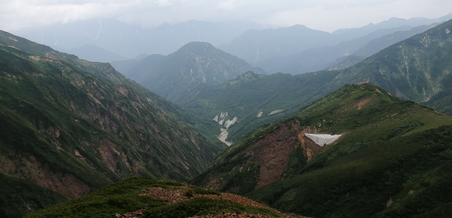 View from Mt. Goryu, Goryu Dake