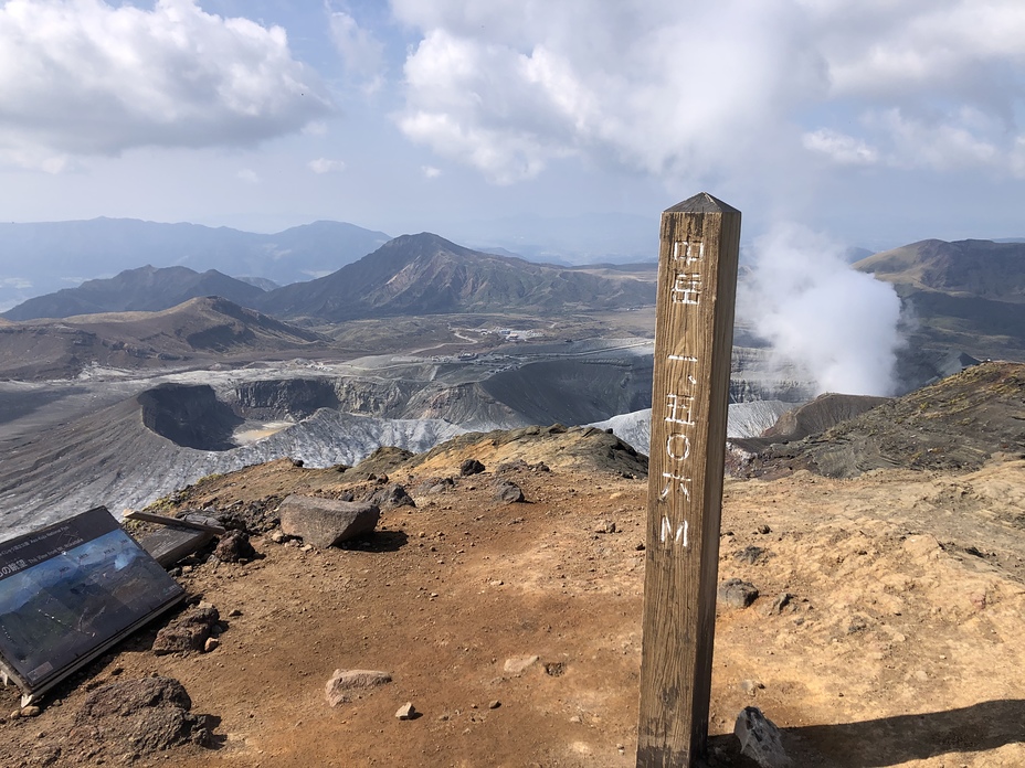 Mount Aso’s Naka-dake crater