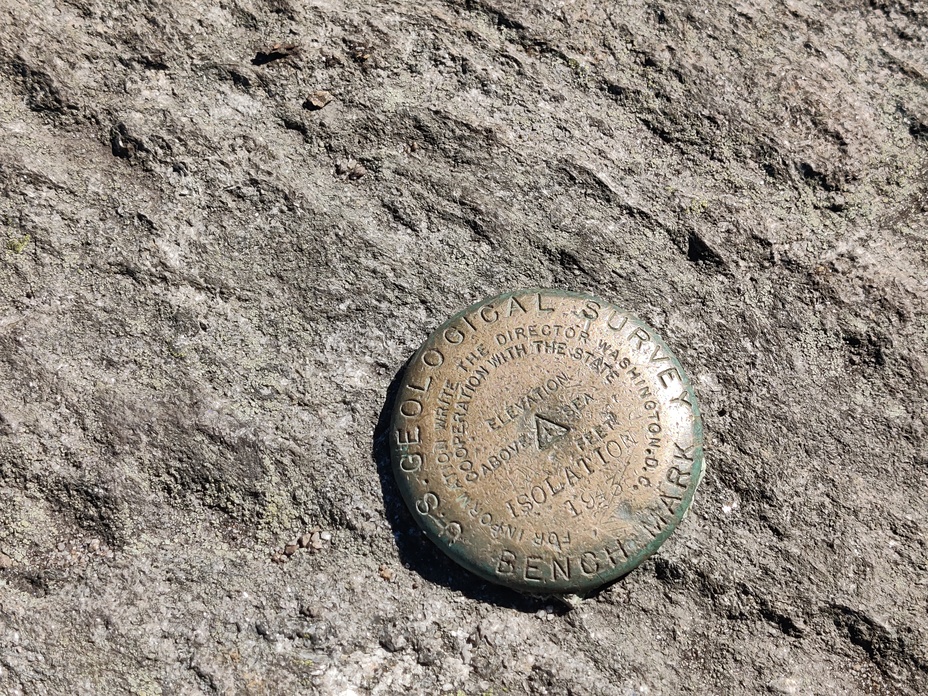 Mount Isolation geological survey marker 9/2022