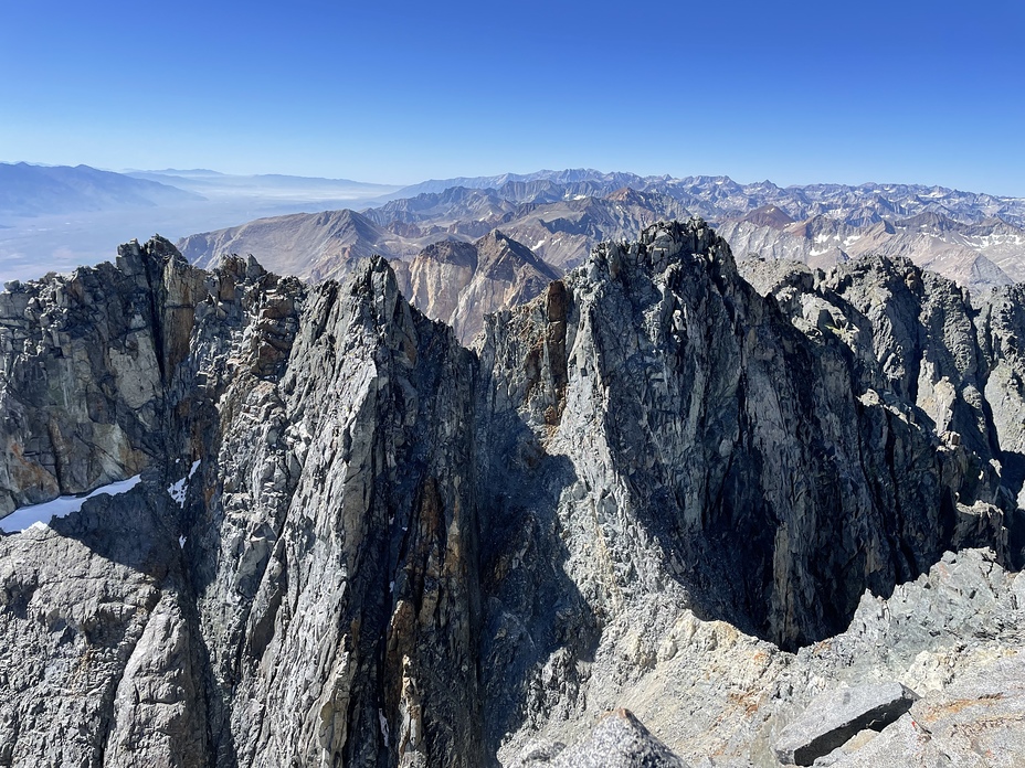 The dramatic twin summits, Split Mountain